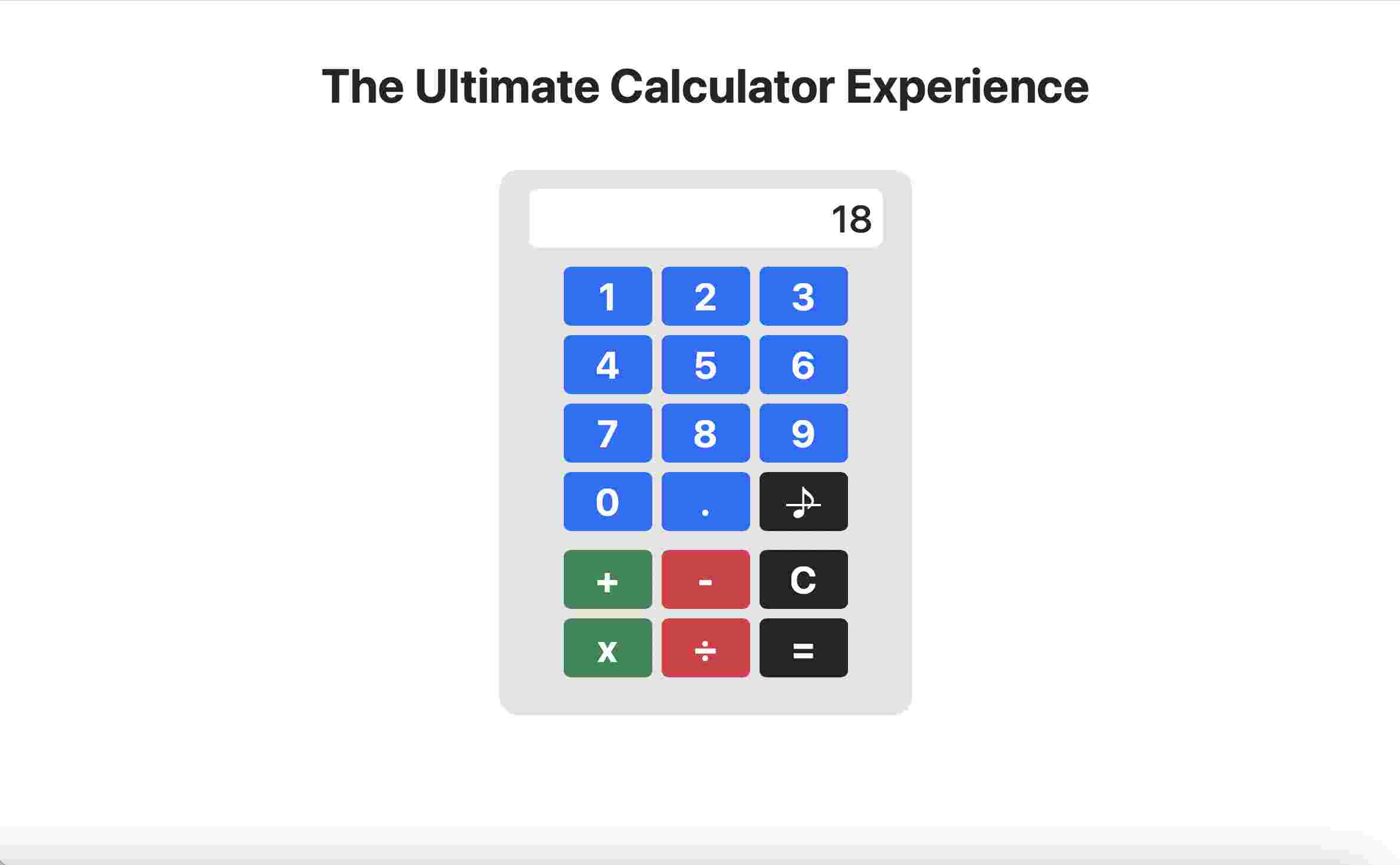 Calculator app preview